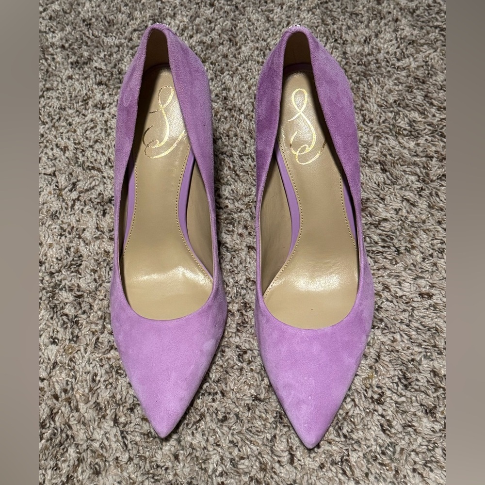 Sam Edelman Hazel Purple Suede Pumps size 8.5